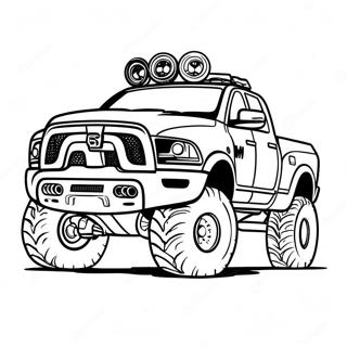 Fargeleggingsark Med Off Road Ram Truck 27514-25061