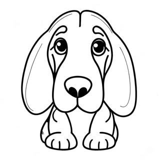 Basset Hound Fargeleggingsark 27583-25107