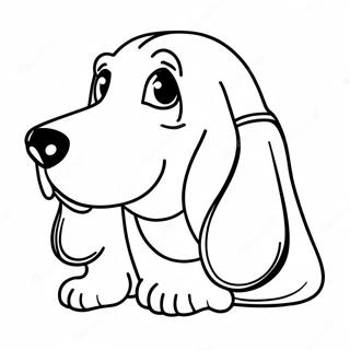 Basset Hound Fargeleggingsark 27583-25108