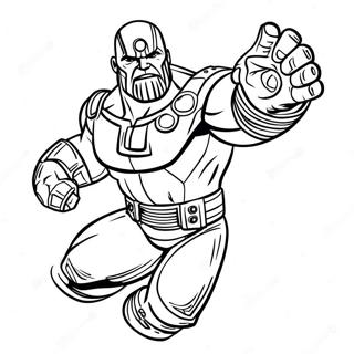 Thanos Med Infinity Gauntlet Fargeleggingsark 27885-25341