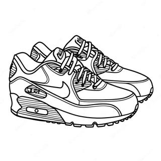 Fargerike Air Max Sko Fargeleggingsark 28105-25519