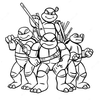 Tmnt 2012 Fargeleggingsark 28465-25794