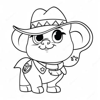 Sheriff Callie Fargeleggingsark 28846-26092