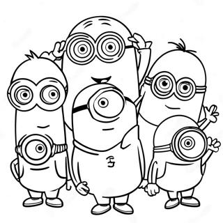 Minions I Aksjon Fargeleggingsark 29077-26278