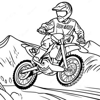 Dirt Bike Racing Fargeleggingsark 291-234