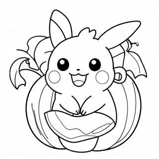 Nydelig Pikachu I En Gresskar Fargeleggingsark 29267-26430