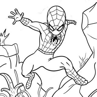 Spiderman Vs Ogle Actionscene Fargeleggingsark 29297-26454