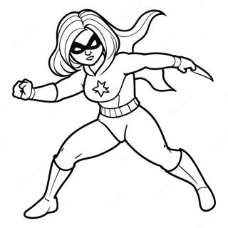 Ms Marvel I Aksjon Fargeleggingsark 29378-26510