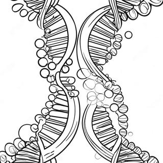 Dna Dobbel Helix Fargeleggingsark 29458-26573