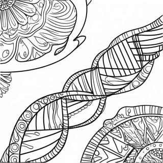 Dna Dobbel Helix Fargeleggingsark 29458-26575