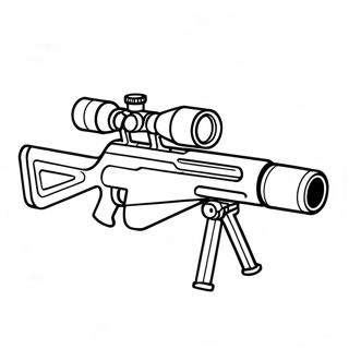 Realistisk Sniper Rifle Fargeleggingsark 29788-26837