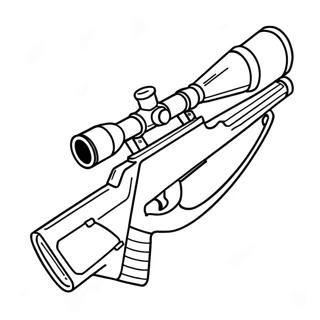 Realistisk Sniper Rifle Fargeleggingsark 29788-26840