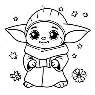 Baby Yoda Jul Fargeleggingsark 30138-27106