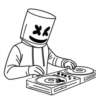 Dj Marshmello Fargeleggingsark