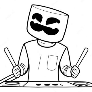 Dj Marshmello Fargeleggingsark 30788-27623