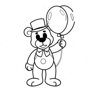 Toy Freddy Med Fargerike Ballonger Fargeleggingsark 31249-27994