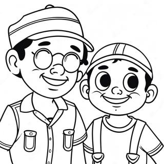 Chespirito Og El Chavo Venner Fargeleggingsark 31839-16377