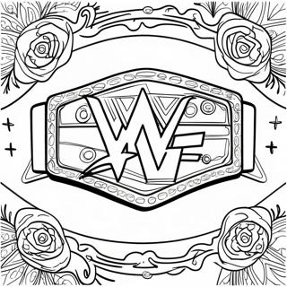 Wwe Mesterbelte Med Stjerner Fargeleggingsark 31900-16419