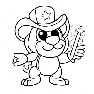 Lemmy Koopaling Med En Stjerne Stav Fargeleggingsark 32070-16556