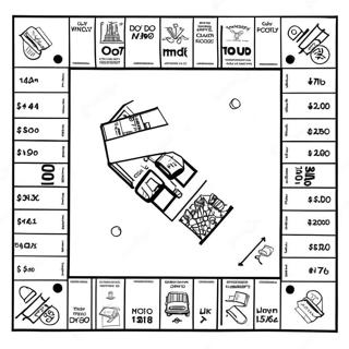 Monopoly Spillbrett Fargeleggingsark 32761-17087