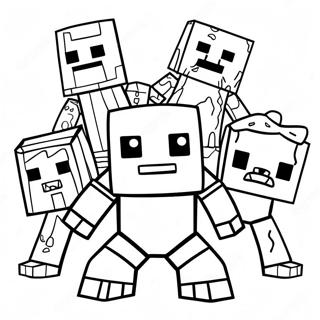 Fargeleggingsark For Minecraft Mutant Mobs 33161-17404