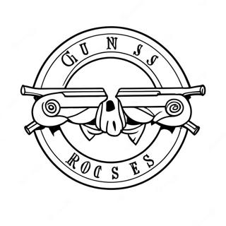 Guns And Roses Logo Fargeleggingsark 33341-17548