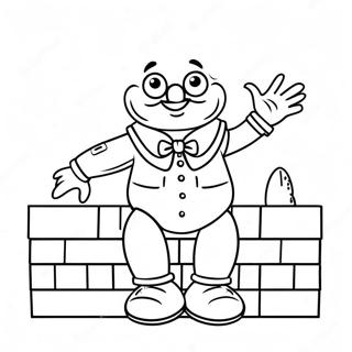 Humpty Dumpty Sittende Pa En Vegg Fargeleggingsark 33813-17918