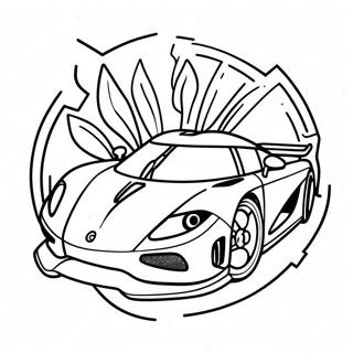 Koenigsegg Logo Fargeleggingsark 34162-28390