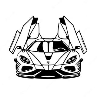 Koenigsegg Logo Fargeleggingsark 34162-28392