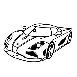 Koenigsegg Agera I Bevegelse Fargeleggingsark 34163-18193