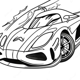 Koenigsegg Agera I Bevegelse Fargeleggingsark 34163-28394