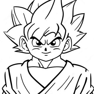 Goten I Super Saiyan Form Fargeleggingsark 34283-28489