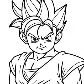 Goten I Super Saiyan Form Fargeleggingsark 34283-28491