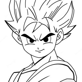 Goten I Super Saiyan Form Fargeleggingsark 34283-28492