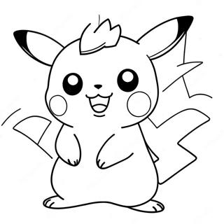 Nusselige Pikachu Fargeleggingsark 34333-28532