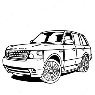 Luksus Range Rover Fargeleggingsark 34413-28672