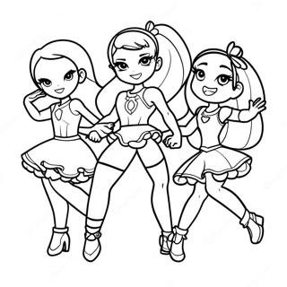 Lolirock Karakterer Danser Fargeleggingsark 34713-28909