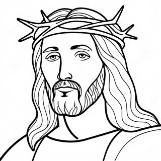 Jesus Med Tornekronen Fargeleggingsark 34944-29086