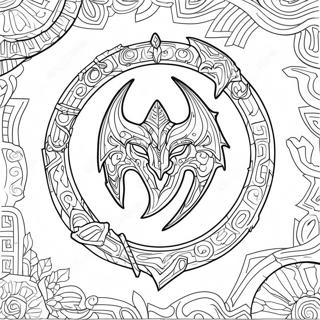 Skyrim Logo Fargeleggingsark 35403-29456