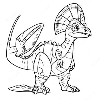 Dilophosaurus Fargeleggingsark 35443-29487