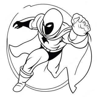 Moon Knight I Aksjon Fargeleggingsark 35884-29842