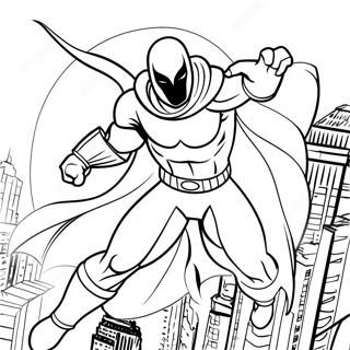 Moon Knight I Aksjon Fargeleggingsark 35884-29844