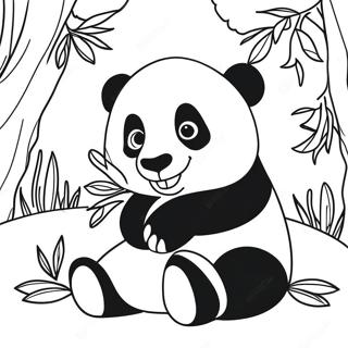 Lekende Panda Fargeleggingsark 35894-29849