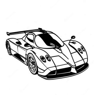 Pagani Zonda I Aksjon Fargeleggingsark 36014-30054