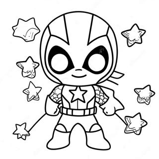 Chibi Marvel Fargeleggingsark