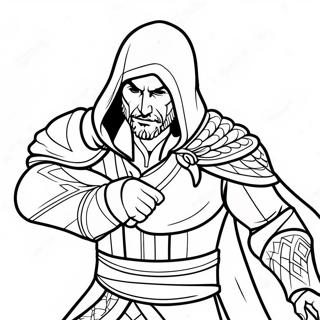 Ezio Auditore I Aksjon Fargeleggingsark 36264-30248