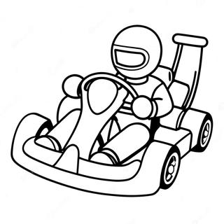 Go Kart Racing Scene Fargeleggingsark 36283-30255