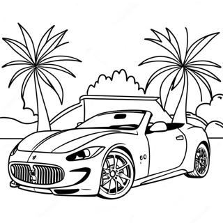 Maserati Sportsbil Fargeleggingsark 36354-30317