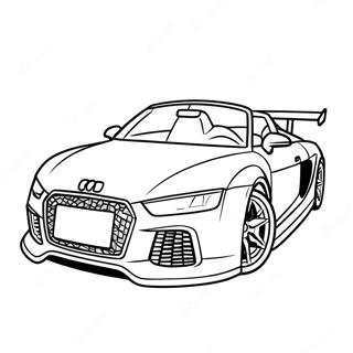 Audi Sportsbil Racing Fargeleggingsark 36545-30461