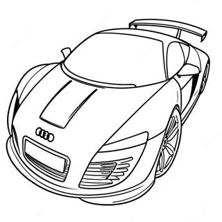 Audi Sportsbil Racing Fargeleggingsark 36545-30464